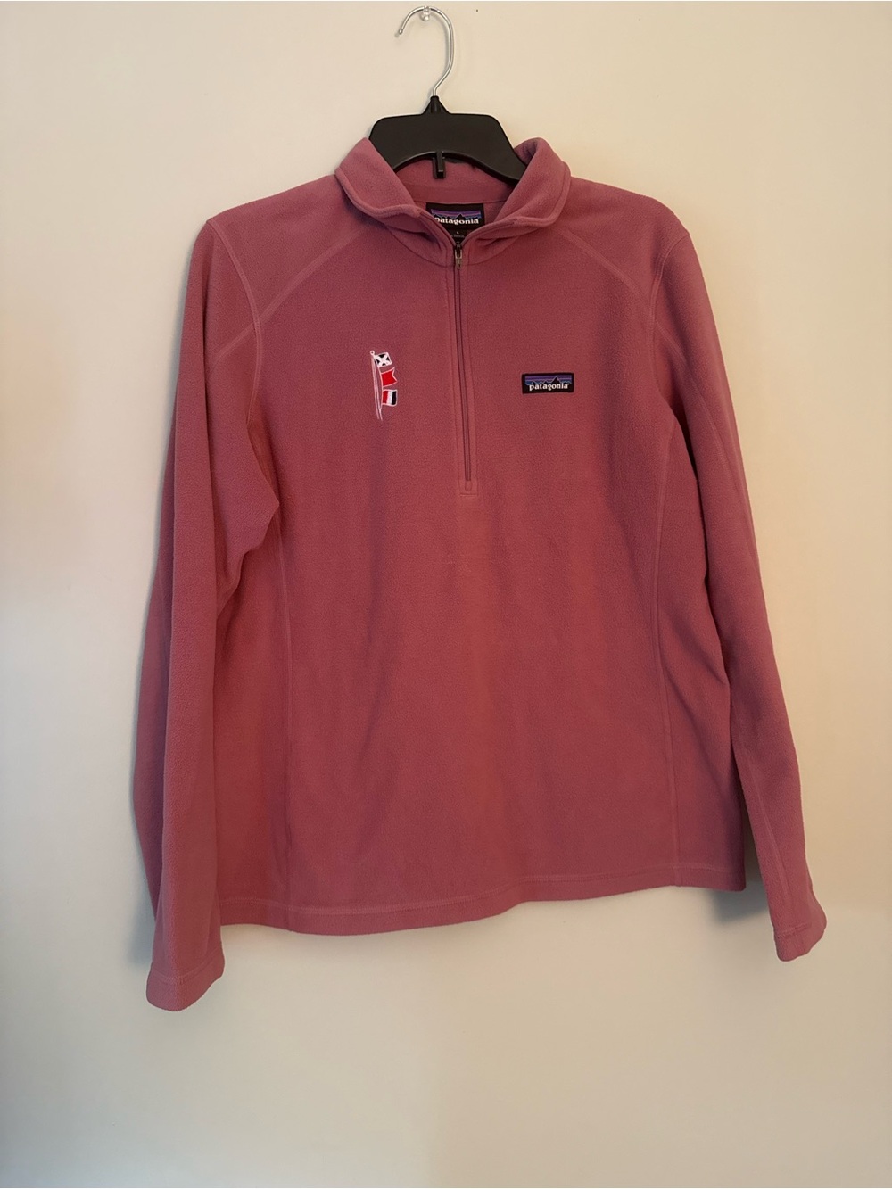Patagonia Women's Mauve Pink Quarter-Zip Fleece Pullover